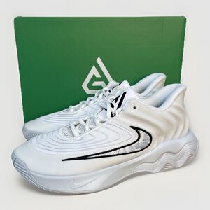 Nike Giannis Immortality 4 Men 8 White Black Pure Platinum FQ3680-100 Basketball